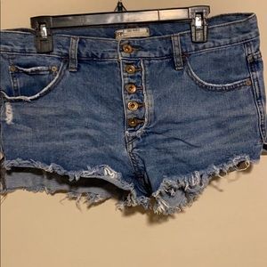 Free People Jean Shorts
